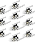 10 Pack Closet Door Knobs In Polished Chrome Finish For Heavy Duty Passage Doors Interior Door Handles For Hallways And Closets