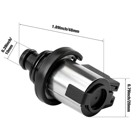 Subaru Transmission Torque Converter Clutch Solenoid 3 Ohm To 3.5 Ohm Replacement For Lineartronic CVT TR580 TR690 Fits Forester Crosstrek Outback Legacy Impreza 31825AA050 31825AA051 31825AA052, 48mm x 20mm