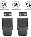 Two Pack Stainless Steel Hasp Buckle Locks With Easy Operation For Storage Cases Black Toggle Latch Beefy Heavy Duty