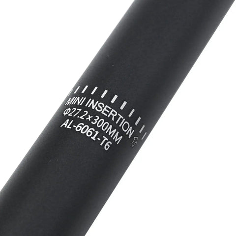27.2mm By 300mm Matte Black Aluminum Seat Post For Road And Mountain Bikes Lightweight Yet Tough Bicycle Seat Post Replacement 11.81 Inch Length Fits Most Bikes