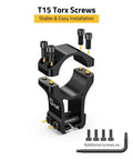 Two-Piece 1 Inch Dovetail Scope Rings Mount With See Through Base For Eleven Millimeter Or Three-Eighths Inch Dovetail Rails High-Profile Rifle