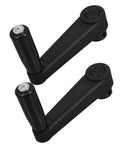 Heavy Duty Swivel Machine Handle With Ergonomic Non-Slip Nylon Grip 12X100mm hole design, shown from an angled view.