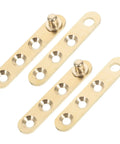 Copper Pivot Door Hinges With Wide Rotation Angle, Easy Install, Hidden Concealed Hardware, 2 Pairs shown with four-hole design