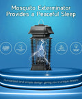 Electric Bug Zapper With Blue Violet Light For Indoor Outdoor Mosquito Control All Weather IPX4 Waterproof Durable ABS Shell