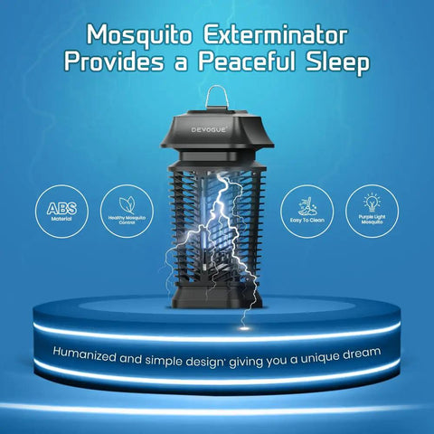 Electric Bug Zapper With Blue Violet Light For Indoor Outdoor Mosquito Control All Weather IPX4 Waterproof Durable ABS Shell