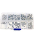400 Piece Hex Screw Set In Organizer Box 304 Stainless Steel M3 M4 M5 M6 M8 Hex Screws Pro Grade Inner Hex Drive Dual Pack
