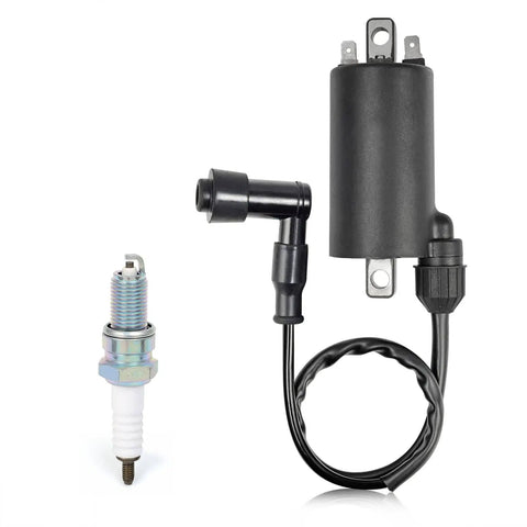 Kawasaki Bayou 300 Ignition Coil CDI Spark Plug Kit For KLF300 1988 2004 4x4 ATV Replacement Parts Plug And Play Easy Install