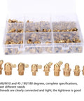 Grease Nipple Assortment Kit With 160 Piece Zerk Fittings In M6 M8 M10 And 45 90 180 Degree Angles displayed in case