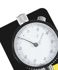 Close-up of dial face, Dial Indicator With 360 Degree Rotation And Heavy Magnetic Base For Planers And Woodworking Machinery Built To Last