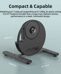 Smart Indoor Bike Trainer With 2200W Brushless Motor 19 Percent Gradient Simulator showing minimalist compact design
