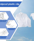 Heavy Duty 30 Pack Clear Balloon Arch Clips Kit With Invisible Spring Clamps For Weddings Parties And Beach Towels Holding Backdrops Quilts Photography Props securely without ruining your vibe. Clear ABS plastic windproof clip holding clothes on a line