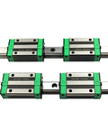 Two Piece Linear Guide Rail Kit With 250 To 1500mm Rails Four HGH15CA Carriage Blocks SFU1605 Ballscrew Set With BFBK12 Nut Housing DSG16H Nut And D25l30 Coupler For Pro Grade CNC Motion, four HGH15CA blocks on HGR15 rails
