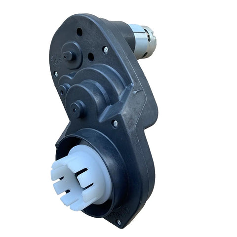 12V RS550 40000RPM Beefed Up High Speed Motor Gearbox Upgrade For Power Wheels Ride On Toys Replacement 12V Motor For Ford Raptor F150 Kids Cars 45W Shaft 20mm Length, black composite housing