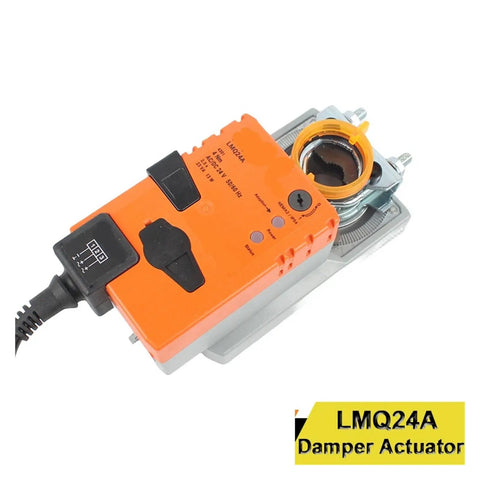 No Hassle LMQ24A 4Nm Damper Actuator With Hella Fast Response For Seamless HVAC Building Control AC24V DC24V Power Compatibility on mount.