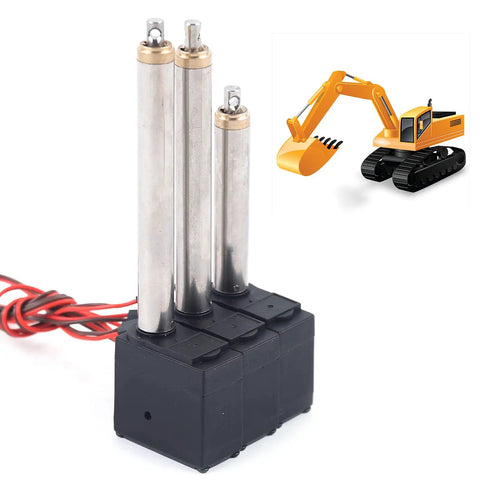 Beefed Up 3Pcs Drive Rod Metal Arm Driving Handle Set for RC Excavator Upgrades