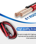 16 Piece Multimeter Test Lead Kit With Gold Plated Probes, 61 root high-quality brass for CAT III 1000V CAT IV 600V testing