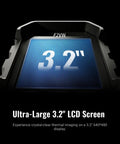 Dual Camera Thermal Imaging Device With 256x192 IR Sensor And 640x480 Live Super Resolution 3.2 Inch Screen LCD display.