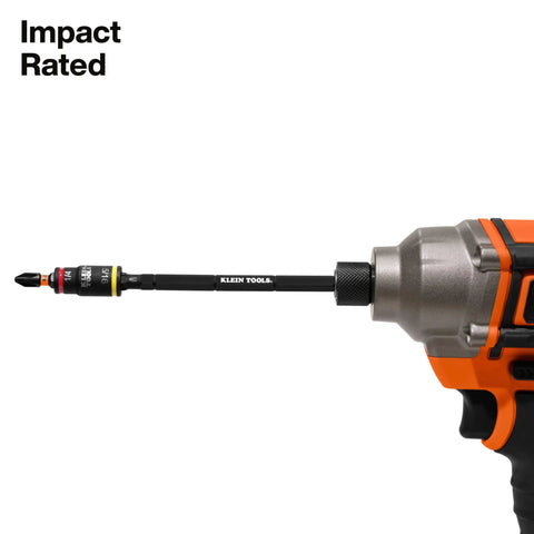 Impact driver with 14 In 1 Adjustable Screwdriver With Flip Socket For HVAC Includes 1/4 In And 5/16 In Nut Drivers 12 Bits In Handle