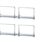 Four zinc-plated Heavy Duty Carbon Steel 5/16 By 2-3/4 Inch Trailer Hitch Pins for utility trailers and RVs.
