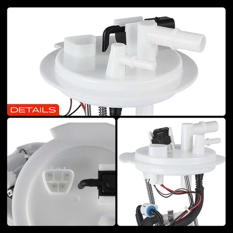Top Shelf Electric Fuel Pump Module Assembly For Kia Optima Low Pressure Fuel Sending Unit close-up view showing connectors and hoses.