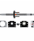 Heavy Duty SFU1605 Rolled Ballscrew 16mm Set For CNC Router With BK And BF12 Support DSG Nut Housing And Flex Coupling components.