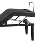 Heavy Duty 19 Inch Mattress Retainer Bar Compatible With Tempur Pedic Ergo Adjustable Base angled view of retainer on adjustable bed frame.