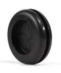Must Have 200 Pcs Rubber Grommets To Neatly Tame Messy Cords And Wires With Durable Soft Inner Base That Prevents Fraying Around Sharp Desk Edges While Acting As Perfect Wire Organizers For Any Workspace Setup Today. black rubber desk cable grommet, 12mm, round threaded insert