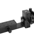 Linear Translation Stage With XYZ Axis Manual Trim Adjustable 40x90mm Platform HF3 A90 For Optical Gear And Measuring Tools, black aluminum alloy