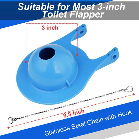 3 Inch Toilet Flapper Replacement Kit For Gerber 99 788 No Fuss Easy Install with 9.8-inch stainless steel chain