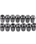 14 Piece ER20 Spring Collet Set for CNC engraving machines and milling lathe tools, 65Mn steel, precision workholding.