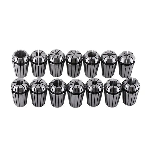 14 Piece ER20 Spring Collet Set for CNC engraving machines and milling lathe tools, 65Mn steel, precision workholding.