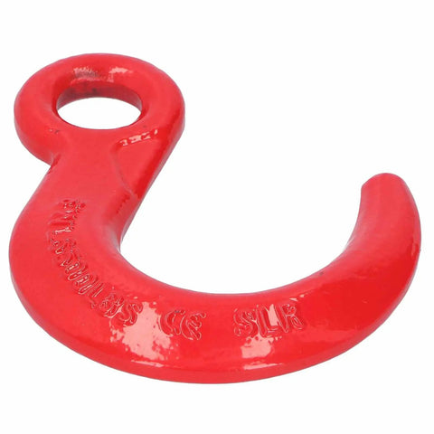 Red Large Opening Alloy Steel Lifting Hook, Heavy Duty 6500 Lbs Capacity With Reinforced Safety Design for cranes and hoists.