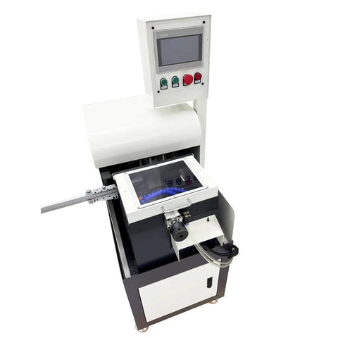 Automatic CNC Rotary Cutting Off Machine Workhorse With One Point Five Seven Inch Wide Clamping Range For Tungsten Steel HSS Iron Copper Aluminum 110V 1500W High Power Cut Tool For Precise Fast Clean Cuts Built For Durable Heavy Duty Performance In Metal, front view