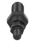 Heavy Duty Drill Bit Adapter Pneumatic Rivnut Tool Alloy Steel Mandrel For Hand Rivet Head Kit Works Perfect With Holesaw Bits And Various Fastening Jobs On Metal Surfaces, black alloy steel threaded adapter