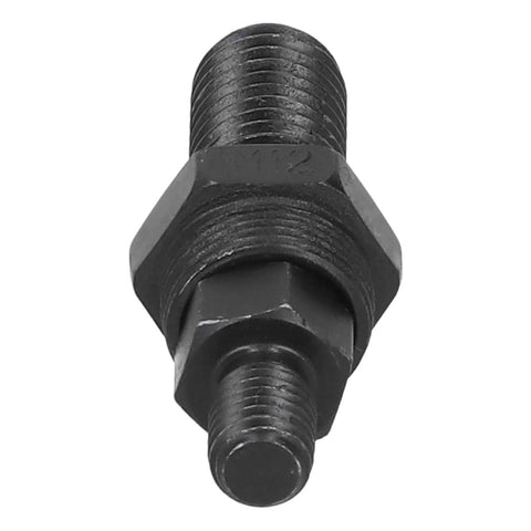 Heavy Duty Drill Bit Adapter Pneumatic Rivnut Tool Alloy Steel Mandrel For Hand Rivet Head Kit Works Perfect With Holesaw Bits And Various Fastening Jobs On Metal Surfaces, black alloy steel threaded adapter