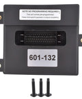 Fuel Pump Control Module Direct Fit Replacement For Cadillac Escalade GMC Sierra Chevy Silverado Suburban 1500 2007 2008 2009 Plug And Play OE Style Part With OEM Numbers 20850907 601132 13501024 front view showing connectors and label