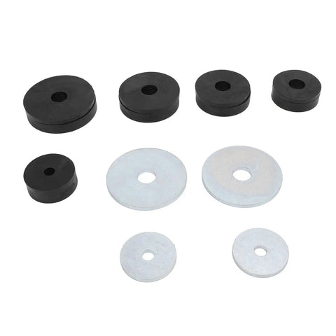 Dimple Die Set For Sheet Metal With 5 Sizes And 2 Steel Backing Plates Flared Hole Dies in carbon steel and nylon