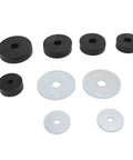 Hydraulic Sheet Metal Hole Punch Set With 3D Printed Dimple Die Kit And Steel Carrier Discs for quick burr free holes, components shown
