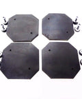 Heavy Duty Rubber Arm Pad Set Of 4 With All Hardware, octagon-shaped lift pads and bolts for universal fit in various lifts