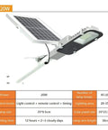 Badass Outdoor Solar Security Flood Lights With Remote Control And Adjustable Bracket, 20W solar lamp with adjustable panel.