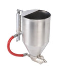 Big Time Cement Mortar Sprayer With 3.5L Reservoir Tank featuring stainless steel pot and air compressor connection for textured paint.