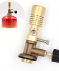 Portable Countertop Bunsen Burner With Adjustable Air Intake, Go-To Compact Gas Blowtorch For Lab Or Home Use, Brass Body