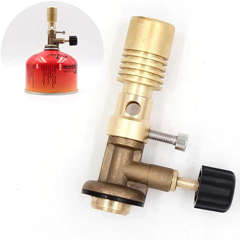 Portable Countertop Bunsen Burner With Adjustable Air Intake, Go-To Compact Gas Blowtorch For Lab Or Home Use, Brass Body