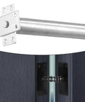 Concealed Door Closer With Tubular Chain Spring, Auto Soft Close For Doors Up To 50 Kg (110 Lb), Silver Tone Finish.