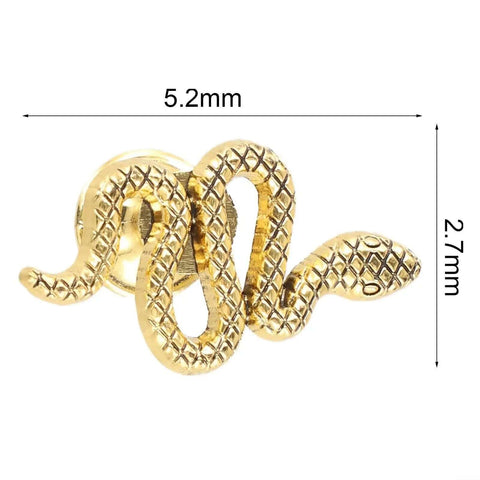 Snake Shape Cabinet Knobs And Door Handles, Zinc Alloy With Ancient Gold Finish, 52mm wide, 27mm tall decorative knob detail