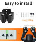 Installation guide for the 5 Pack Heavy Duty Wall Mount Broom Holder Rack For Mop Broom Rake And Garden Tools Stainless Steel Hanger Organizer