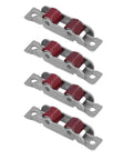 Double Wheel Window Pulley Kit With Screws For 14mm Slot Width Sliding Windows And Doors Heavy Duty Stainless Steel Rollers Set Of 4
