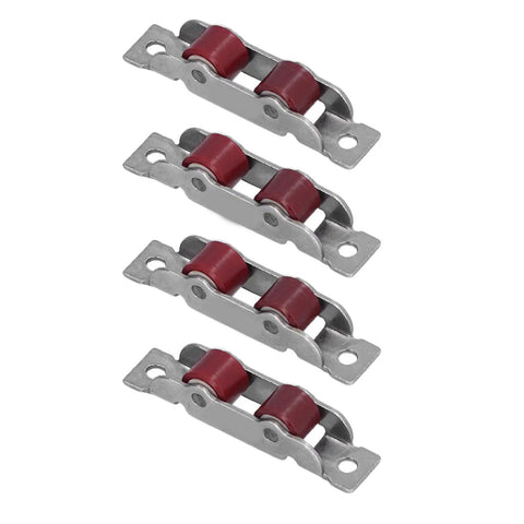 Heavy Duty Double Wheel Sliding Window Pulley Kit With Mounting Screws Slides Like Butter Zero Drama Setup Rock Solid Stainless Steel Build Top Shelf Nylon Bearings Pack Of Four Gliding Rollers