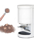 Top Tier Automatic Coffee Tamper 58mm With Touchscreen Pressure Dial and Adjustable Pound Setting for Smooth Espresso Extraction.