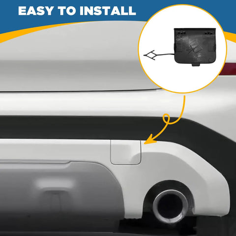 Rear Bumper Tow Hook Cover For X3 G01 G08 2018 2019 2020 White Right Passenger Side Replacement Towing Eye Cap No Tools Needed